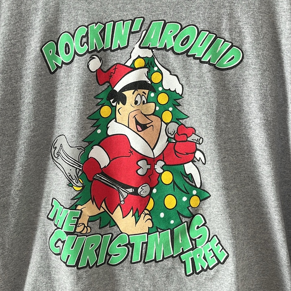 Fred Flintstone Christmas Tee View 3